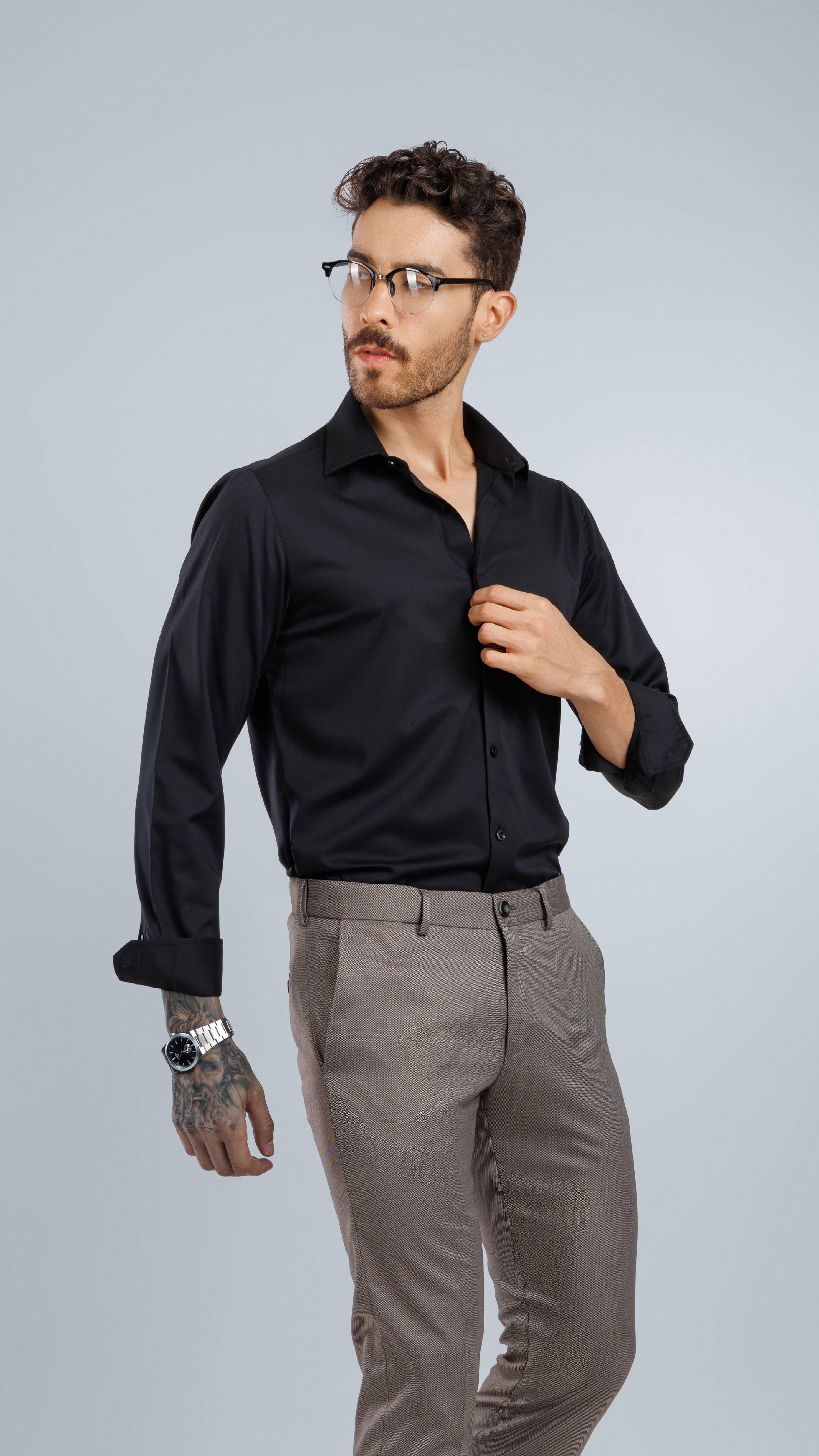 Modal Essential Shirt Black