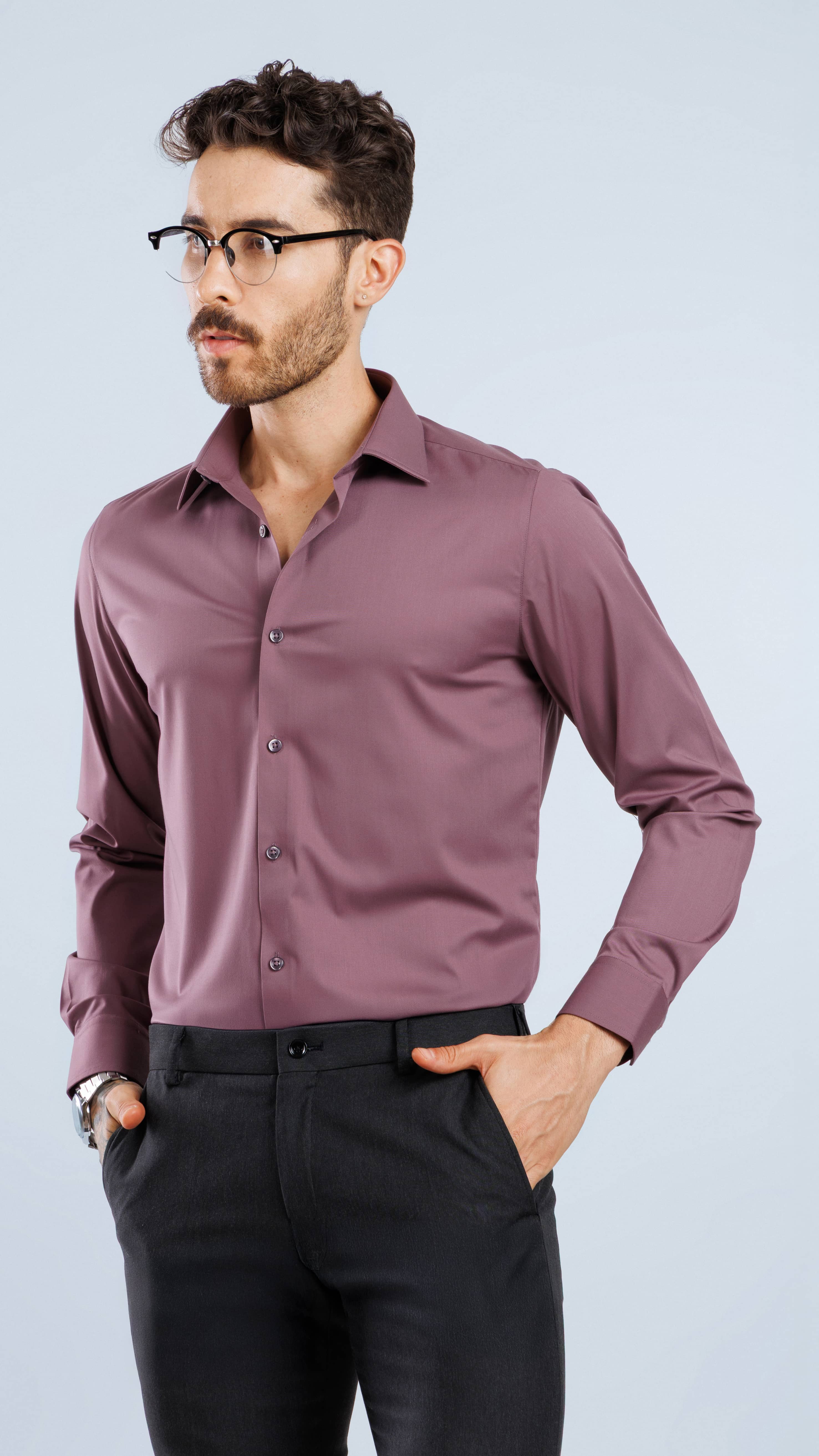Modal Essential Shirt Wine