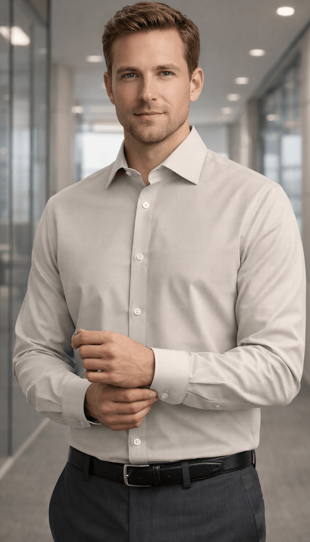 Giza Manor L-Twill Shirt – Almond