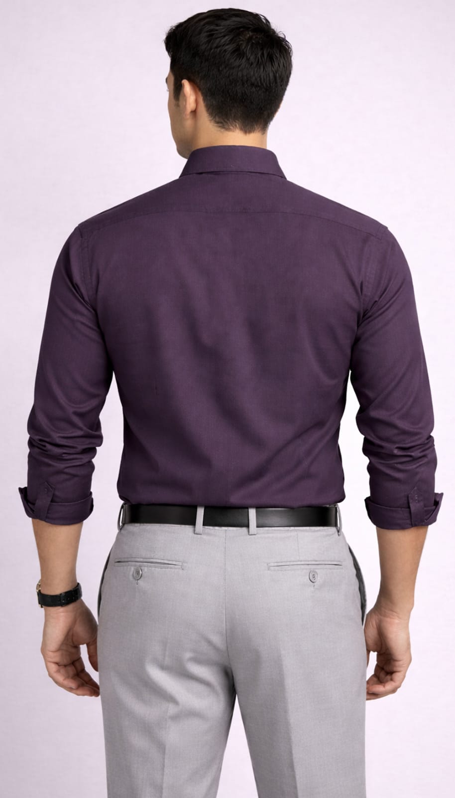 Bamboo Poplin Shirt - Wine