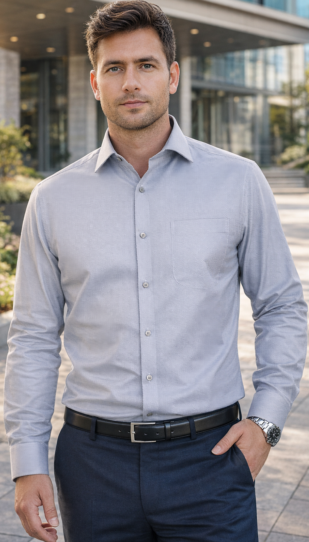 Giza Pose Bau Line shirt - Grey