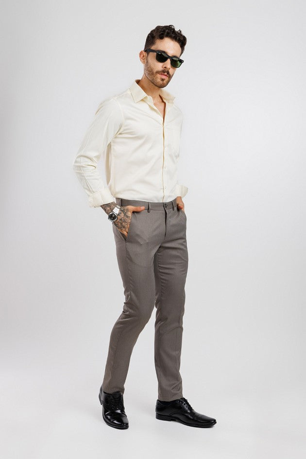 Aura Sateen Shirt - Butter White