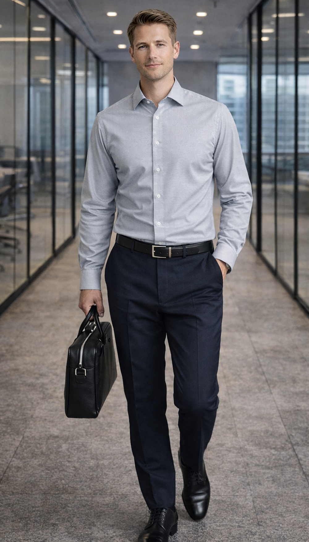 Giza Manor L-Twill Shirt – GREY
