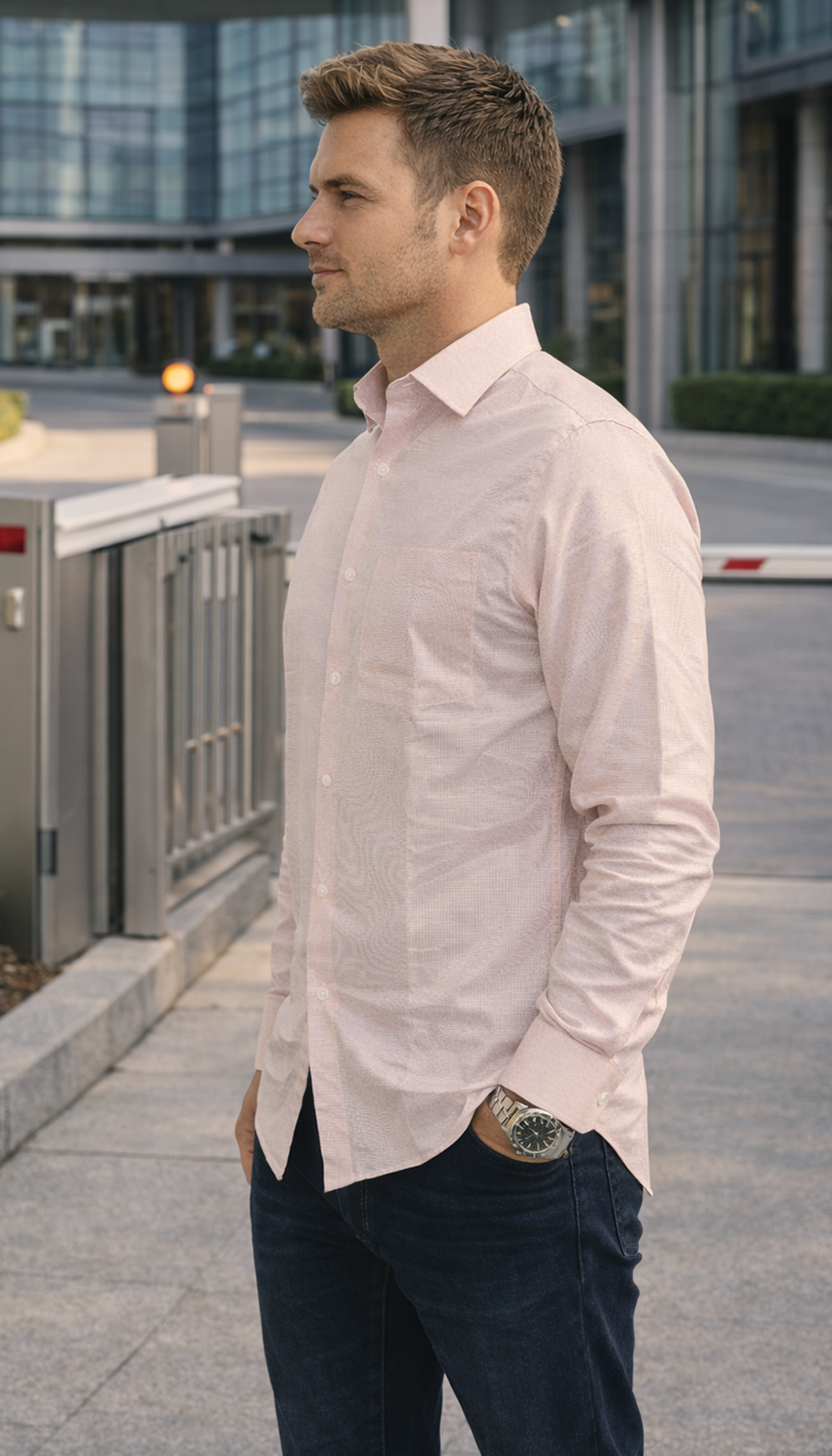 Giza Manor L-Twill Shirt – TAUPE