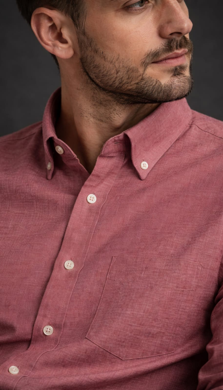 Button Down Oxford Shirt - Dark Peach