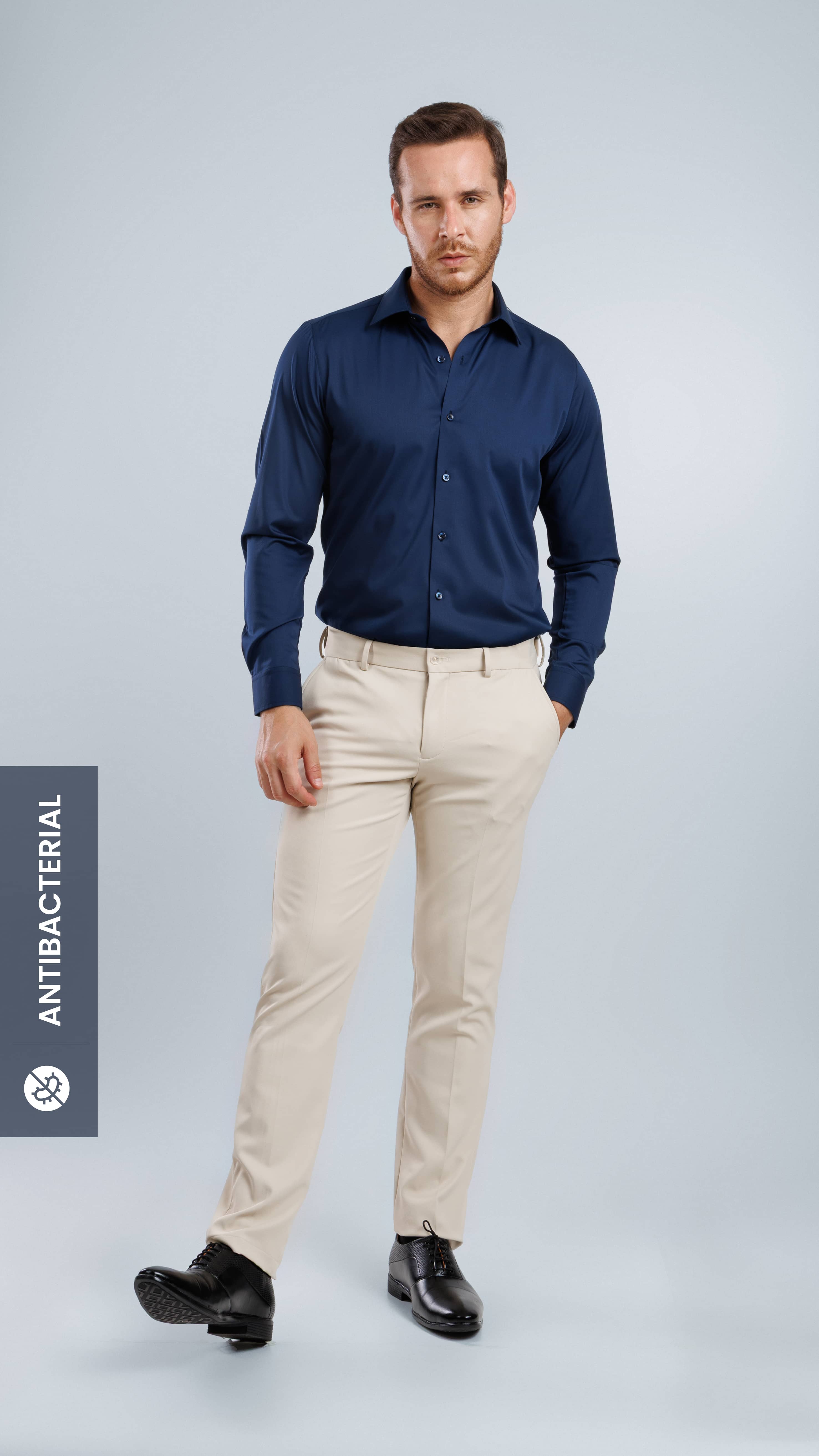 Modal Essential Shirt Navy