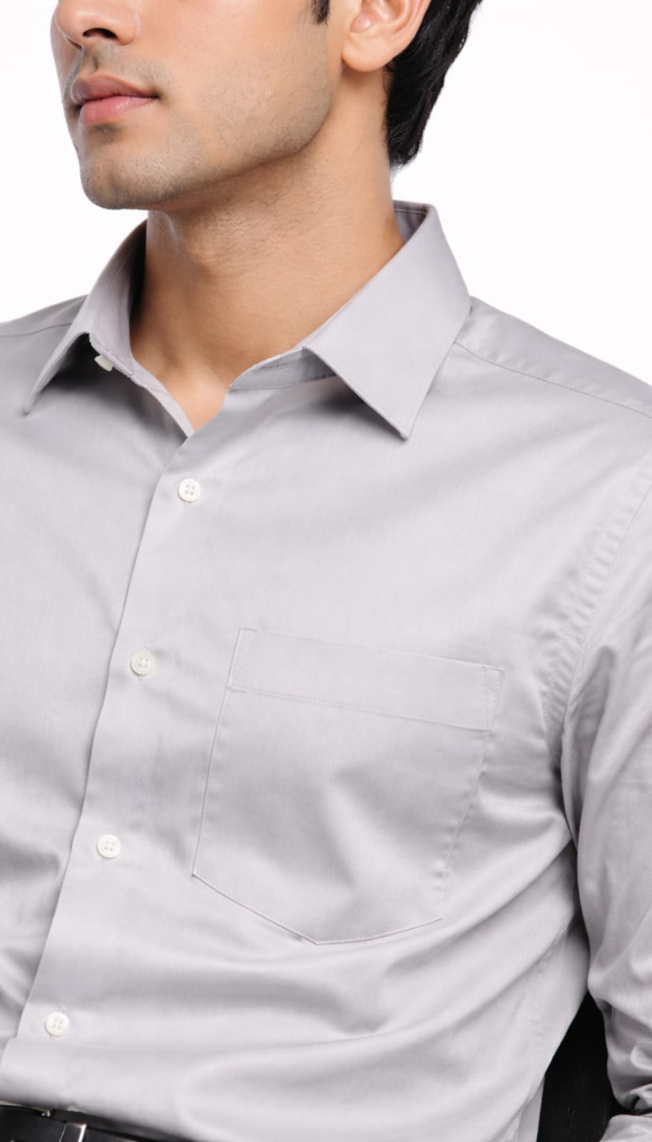 Aura Sateen shirt - Brown