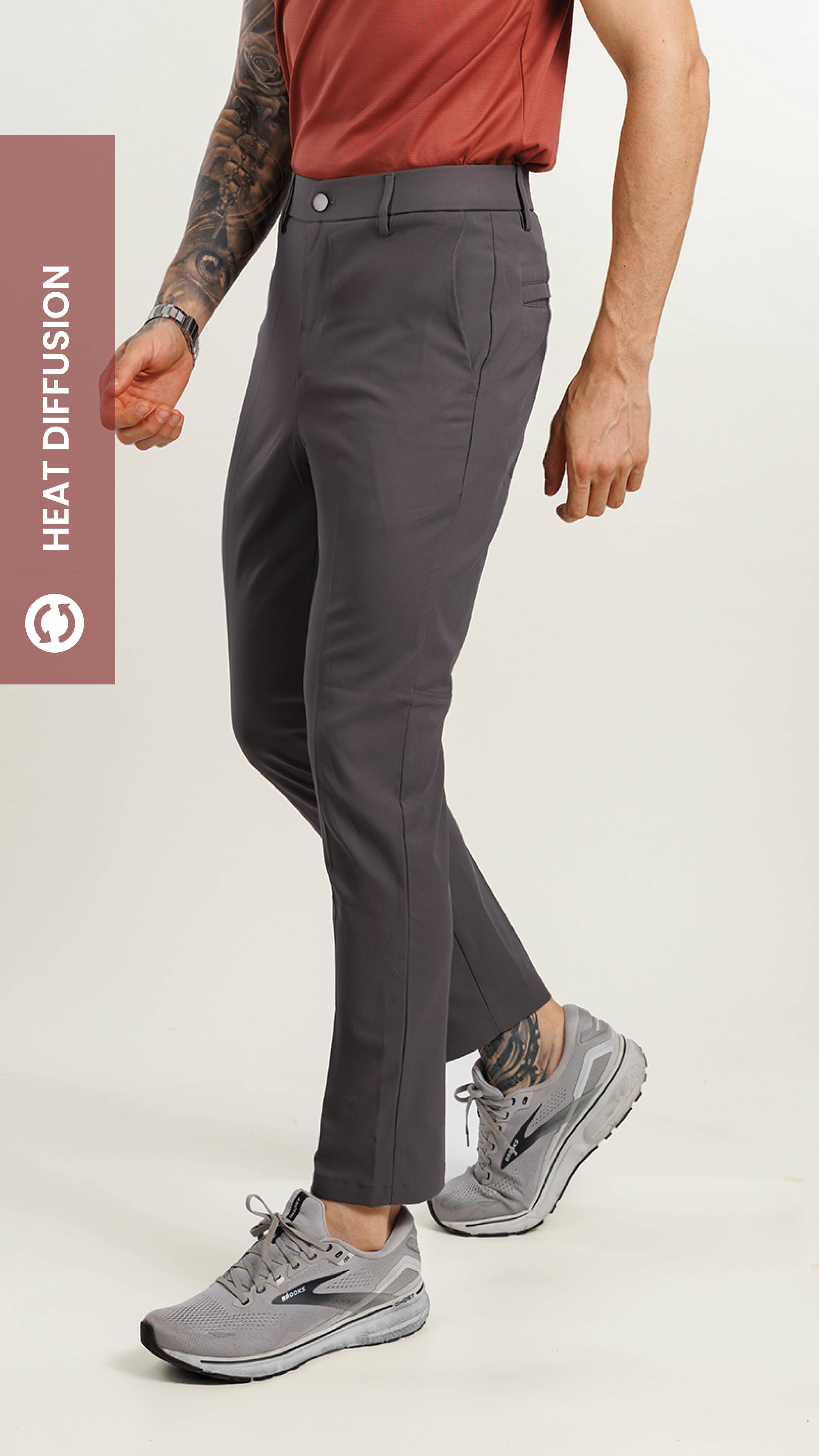 On the Go Cooling Polo T-Shirt Brick Red