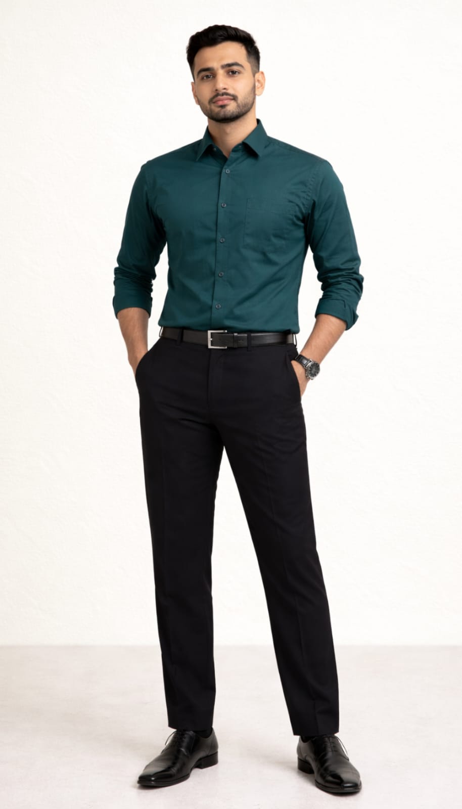 Aura Sateen Shirt - Green
