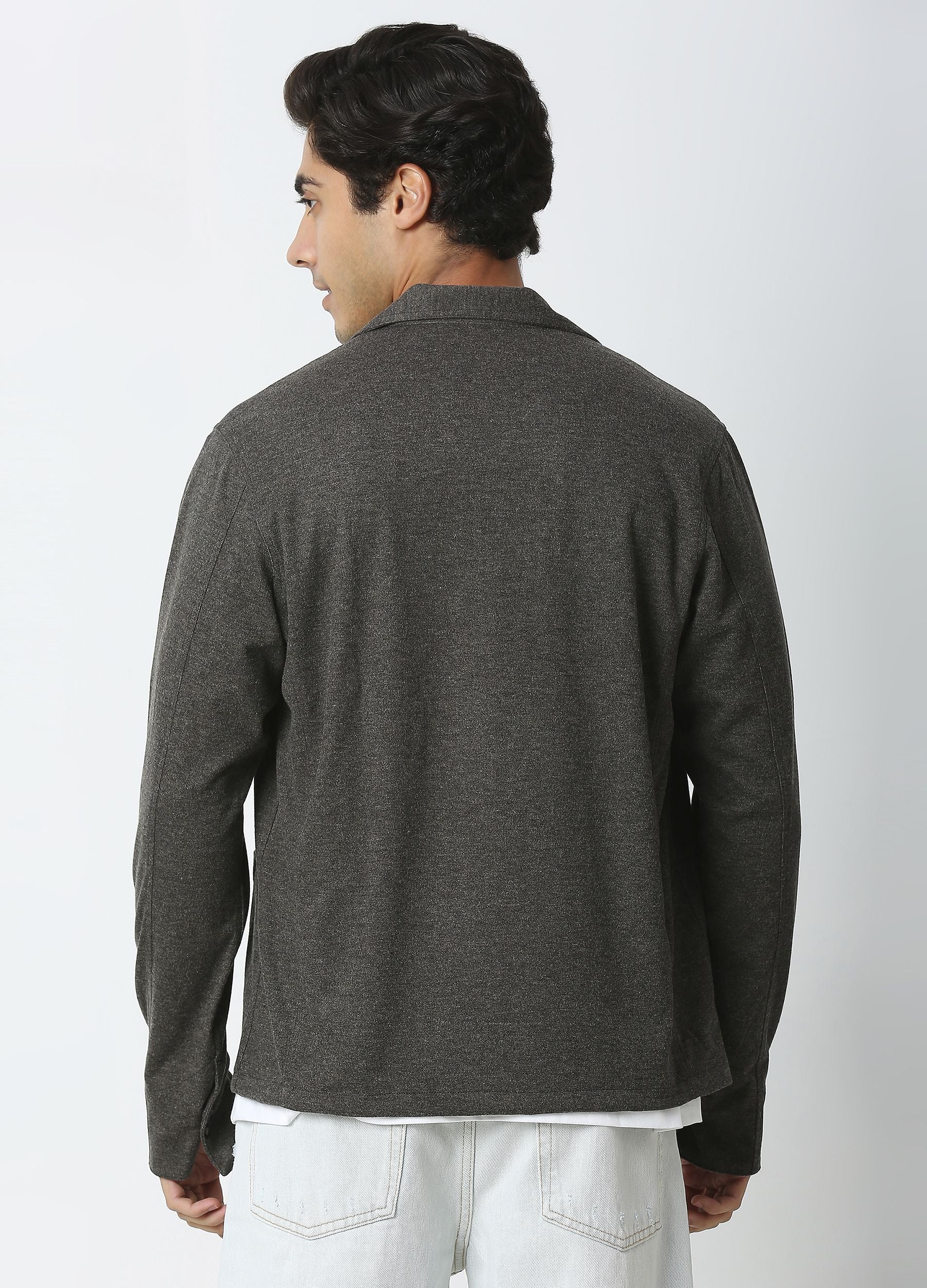 Anchor grey shacket