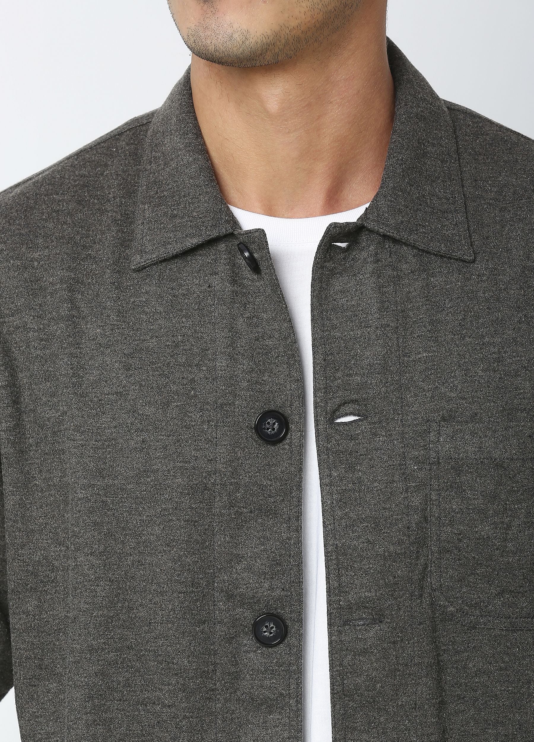 Anchor grey shacket