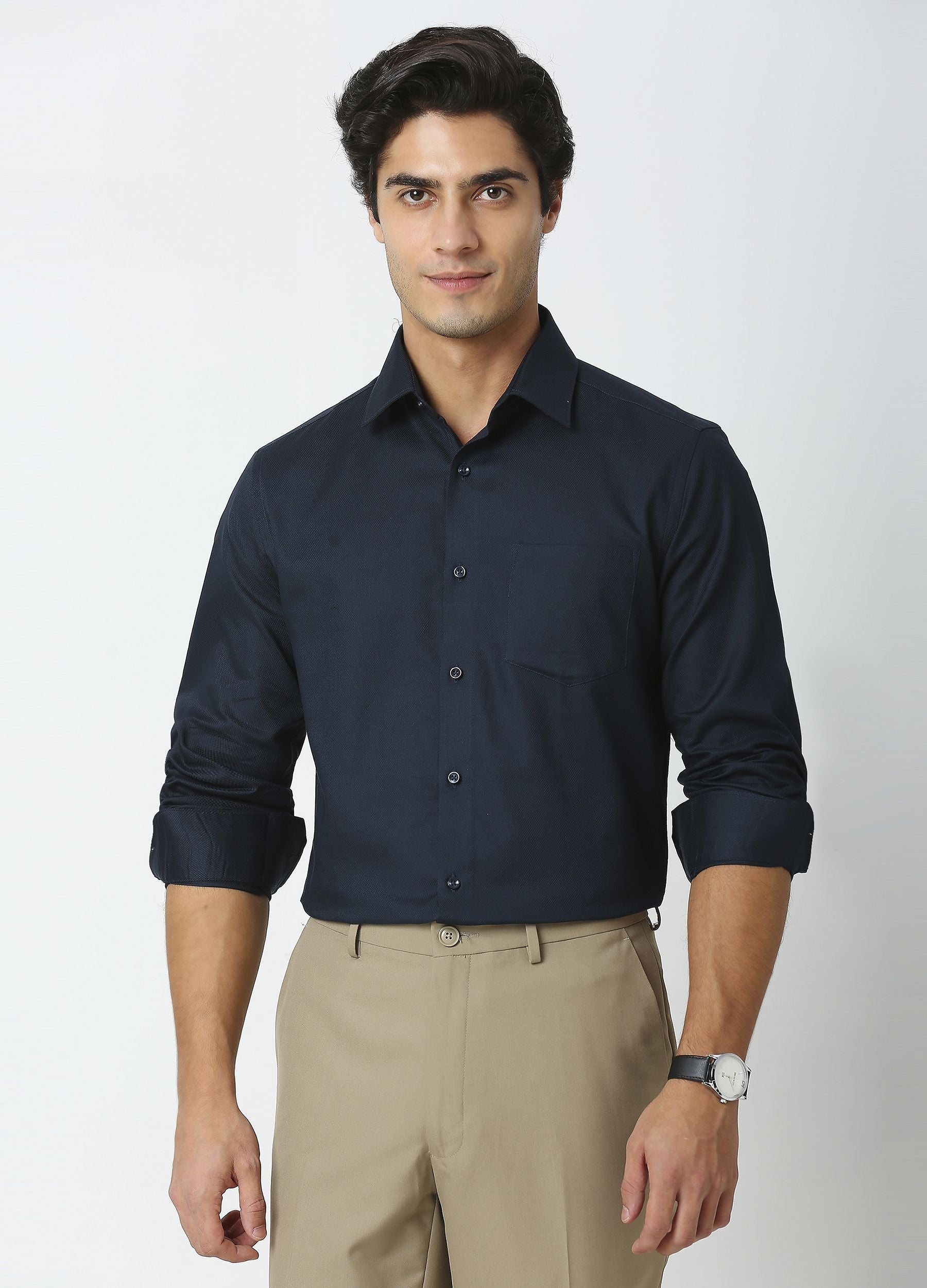 Perennial Texture Shirt Navy