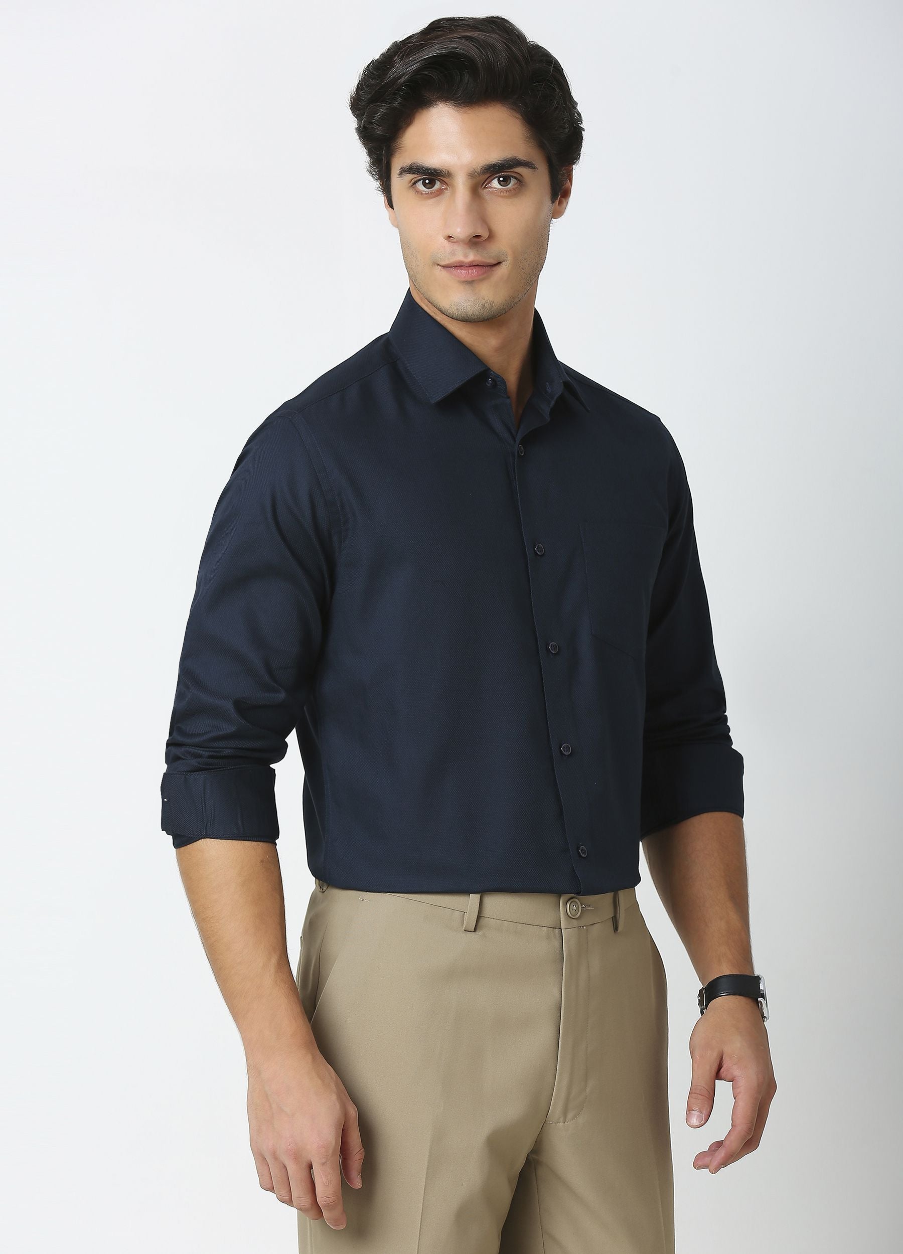 Perennial Texture Shirt Navy