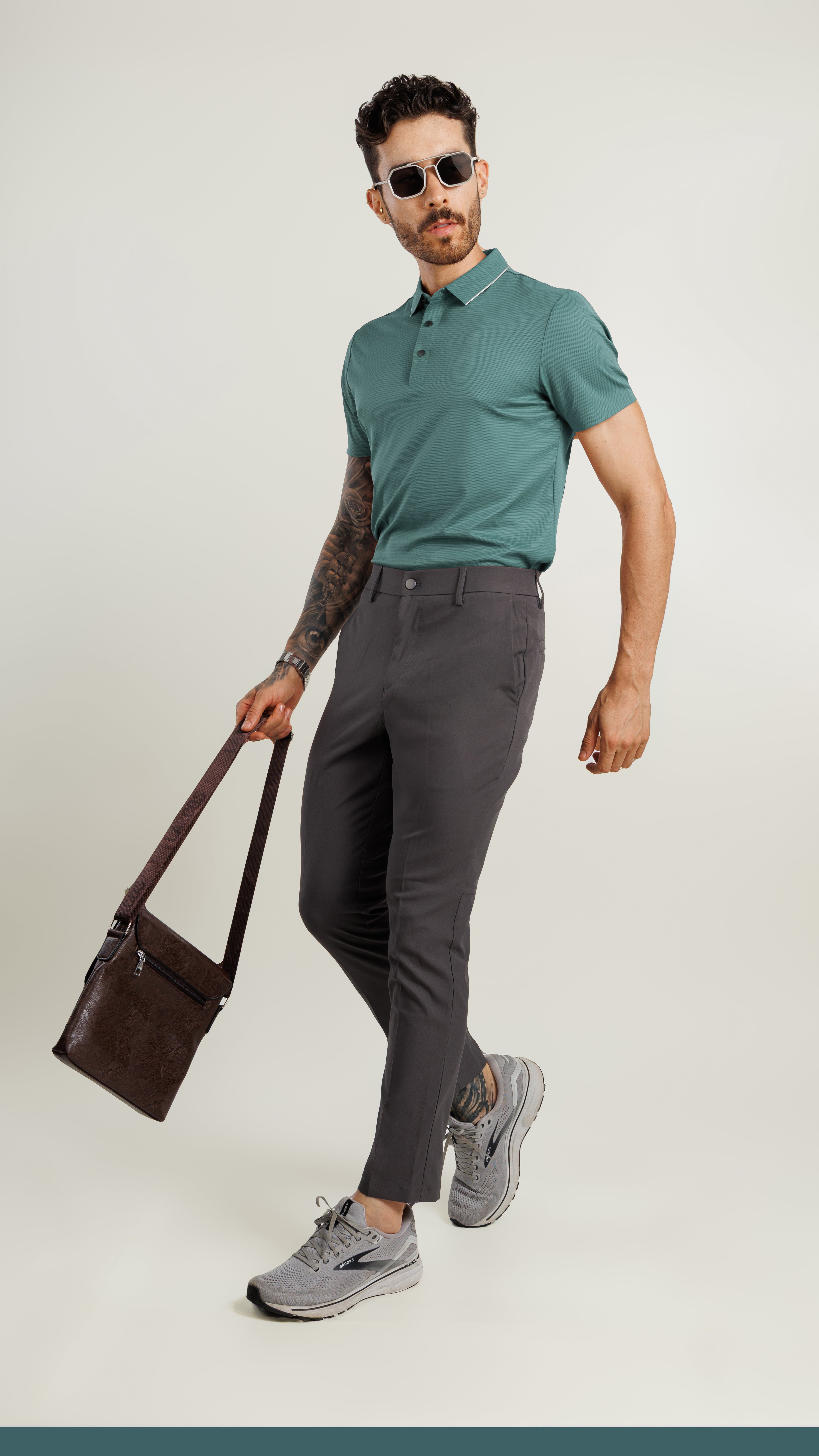 On the Go Cooling Polo T-Shirt Light Green