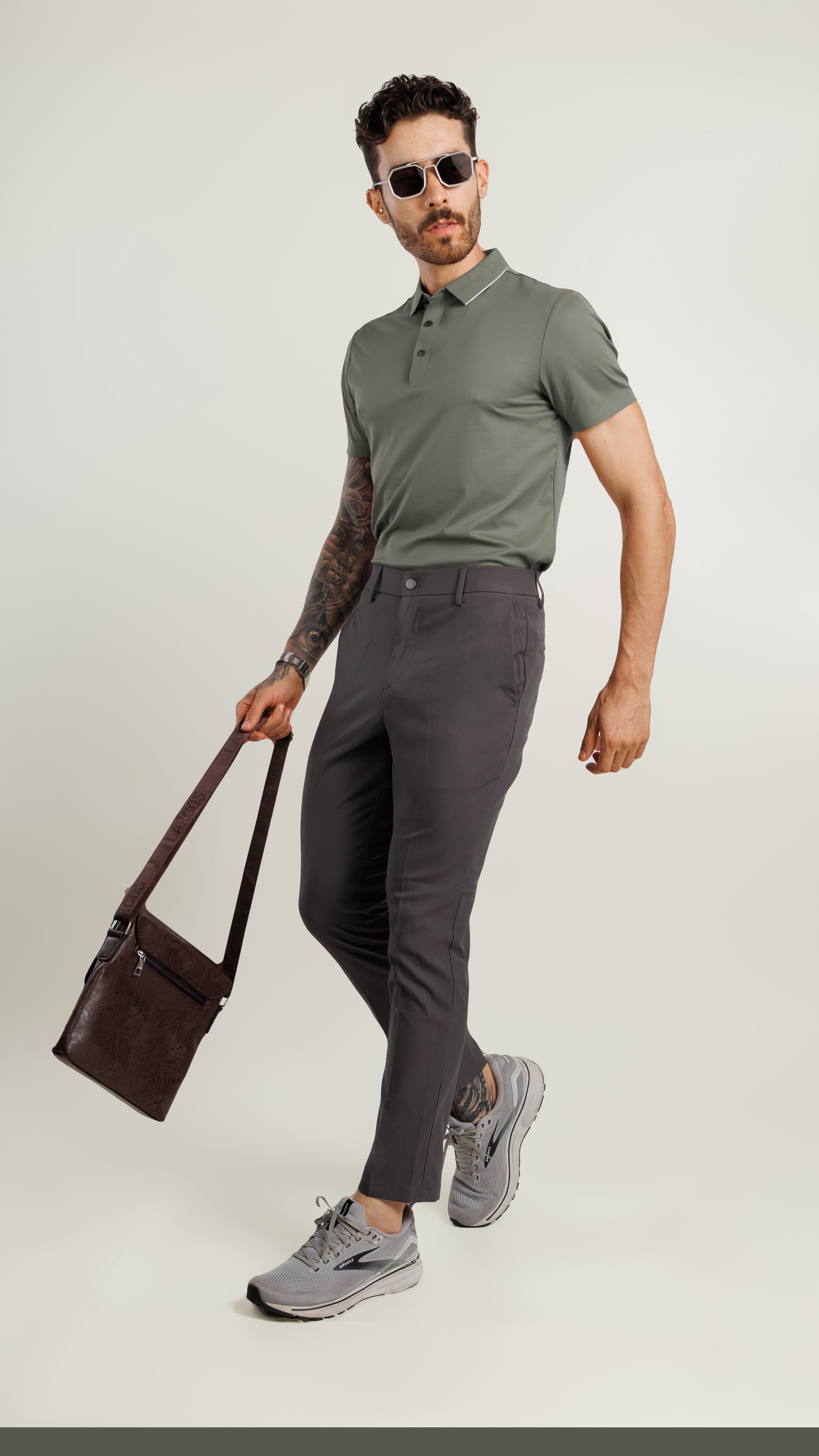 On the Go Cooling Polo T-Shirt Green