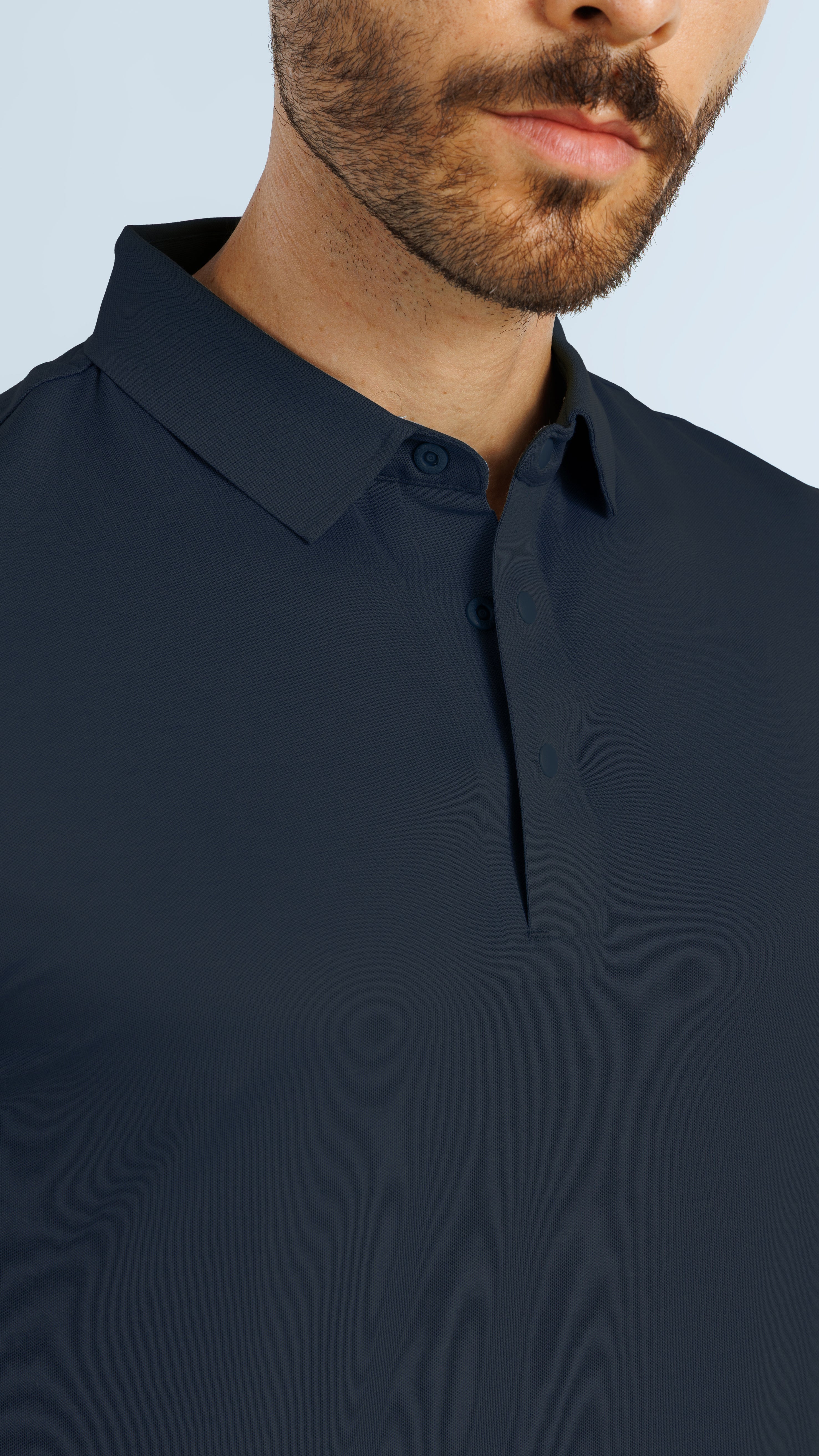 UV Protect & Antibacterial Polo T-Shirt - Teal Blue