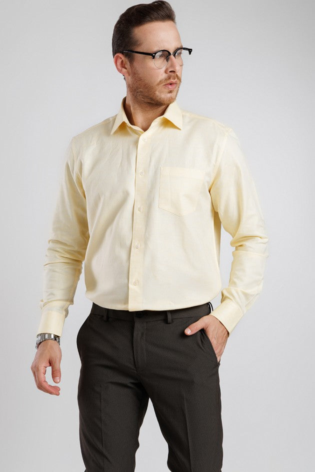 Estate Linen Blend Shirt - Yellow