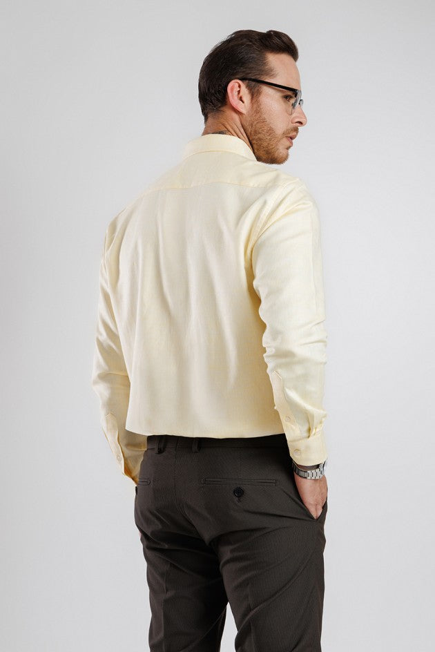 Estate Linen Blend Shirt - Yellow