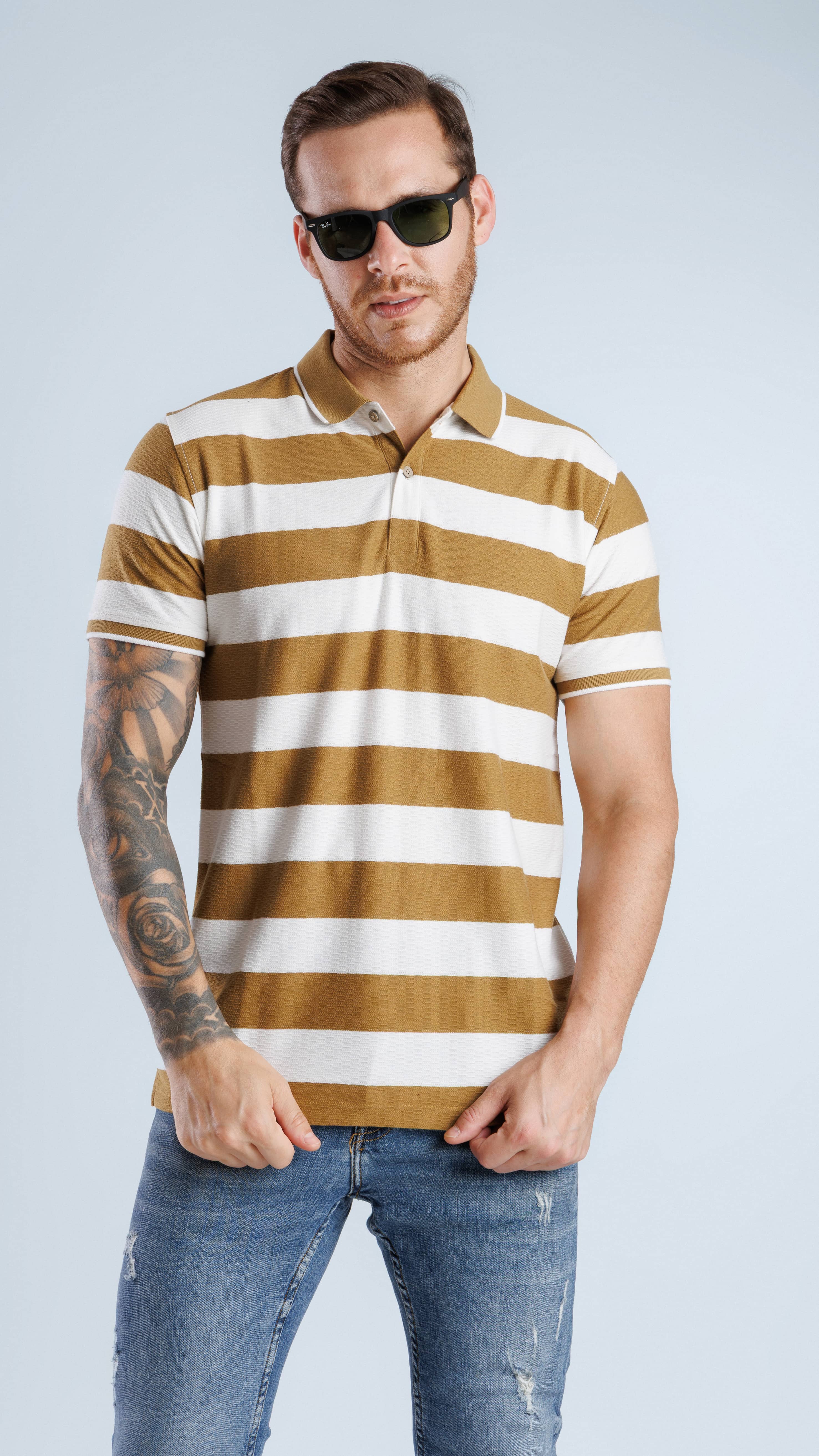 Derby Polo T-Shirt Khaki