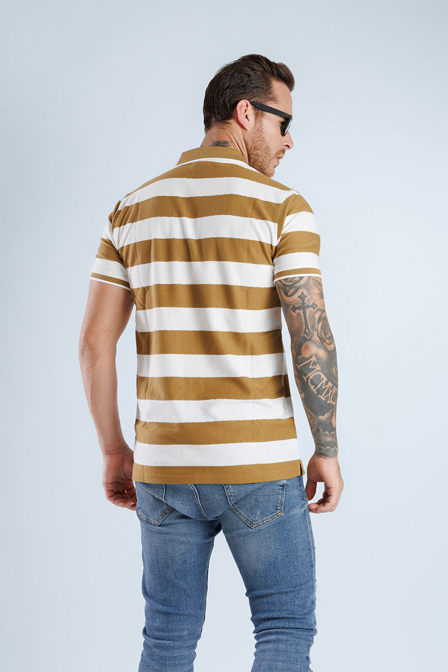 Derby Polo T-Shirt-Khaki