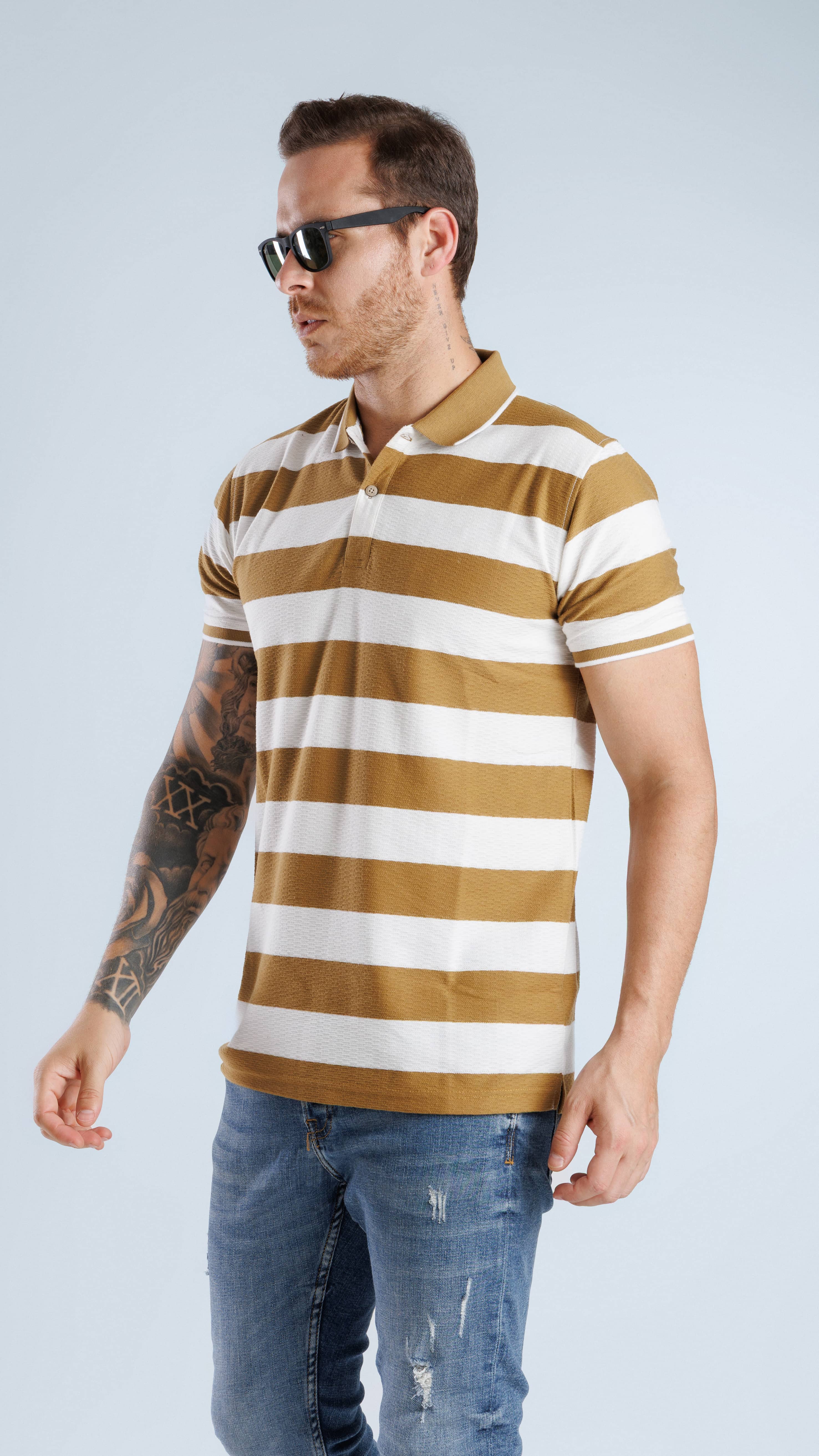 Derby Polo T-Shirt Khaki