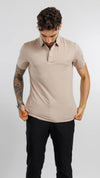 UV Protect & Antibacterial Polo T-Shirt Earthy Beige