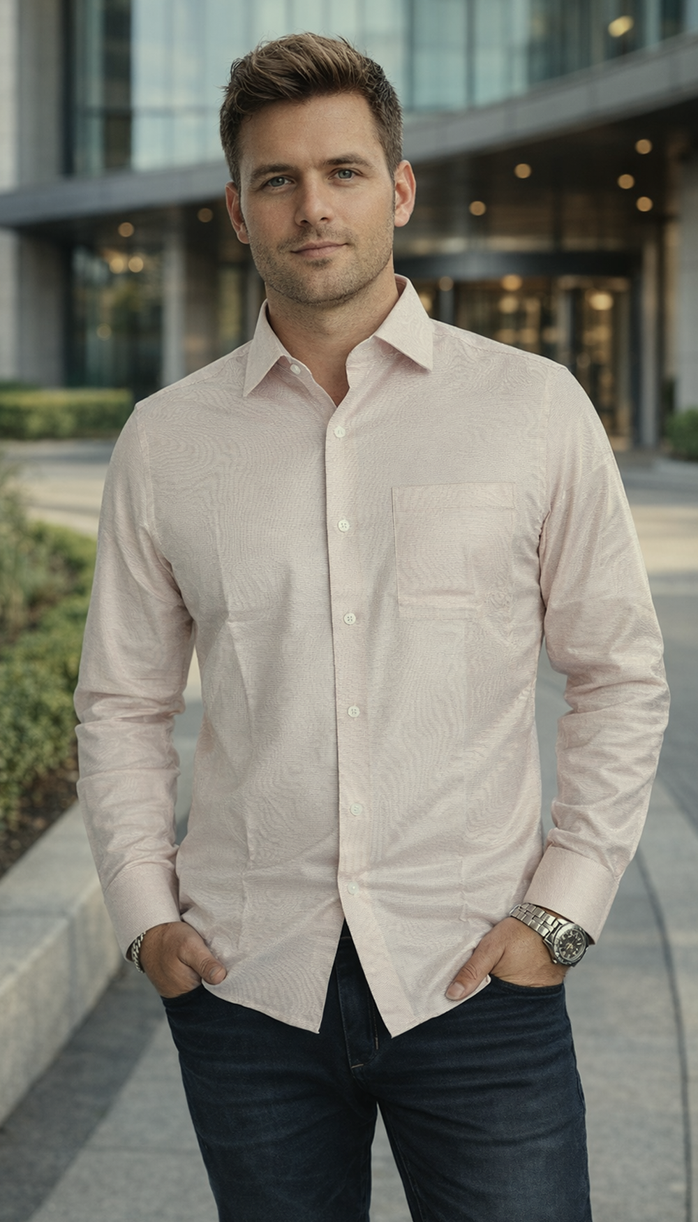 Giza Manor L-Twill Shirt – TAUPE