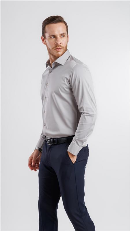 Modal Essential Shirt Ice Brown