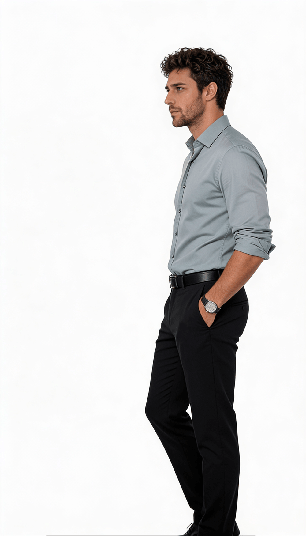 Aura Sateen shirt - Sage Green