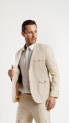 Beige linen jacket