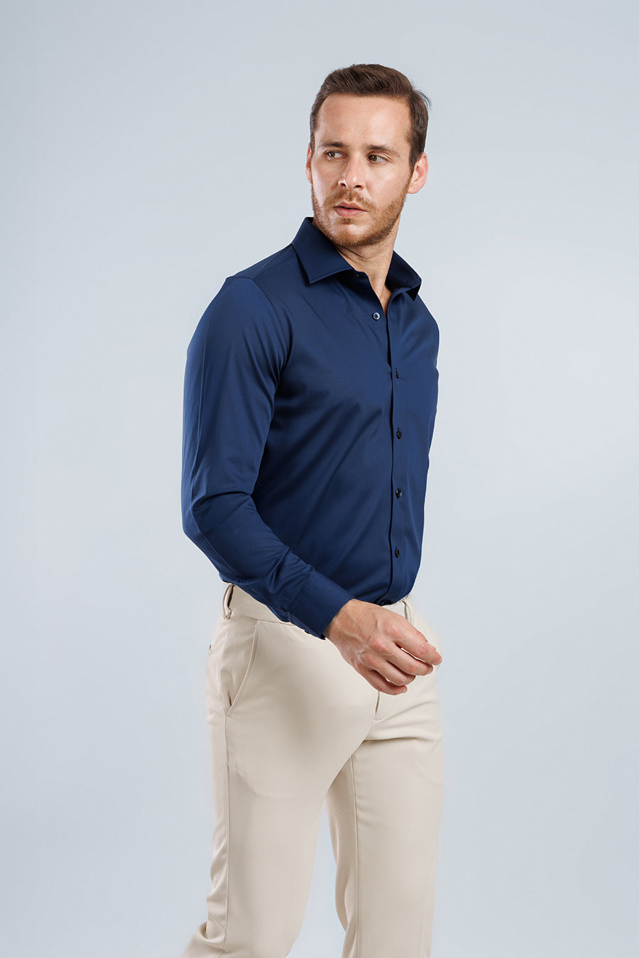 Modal Fresh Essential Shirt - Navy