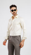 Aura Sateen Shirt Butter White