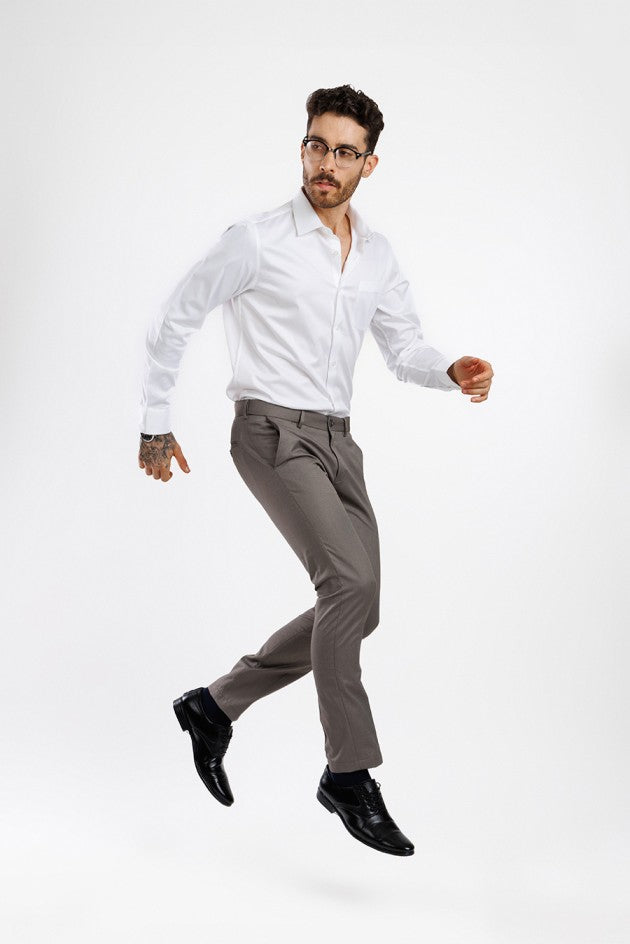 Aura Sateen Shirt - White