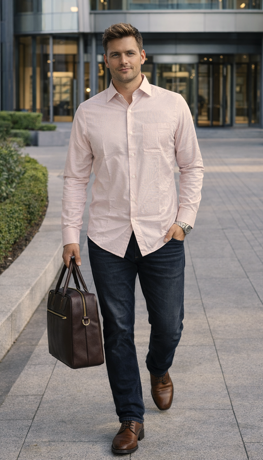 Giza Manor L-Twill Shirt – TAUPE