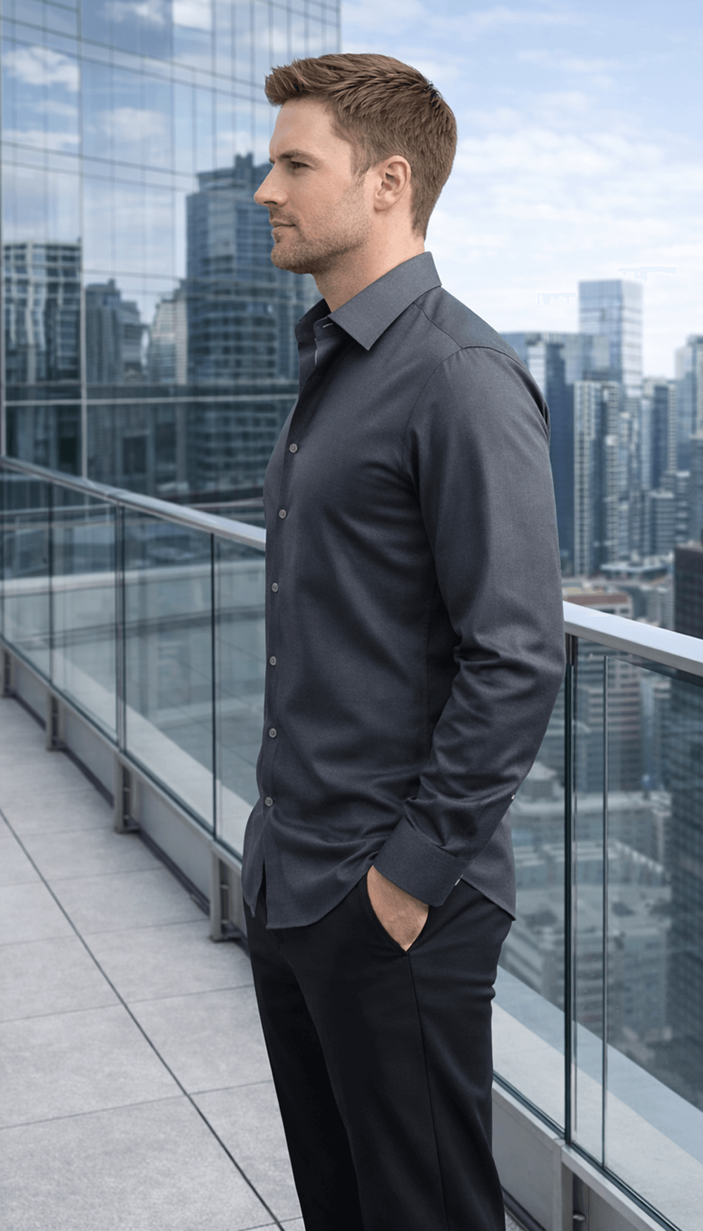 Glacier Shirt – Charcoal