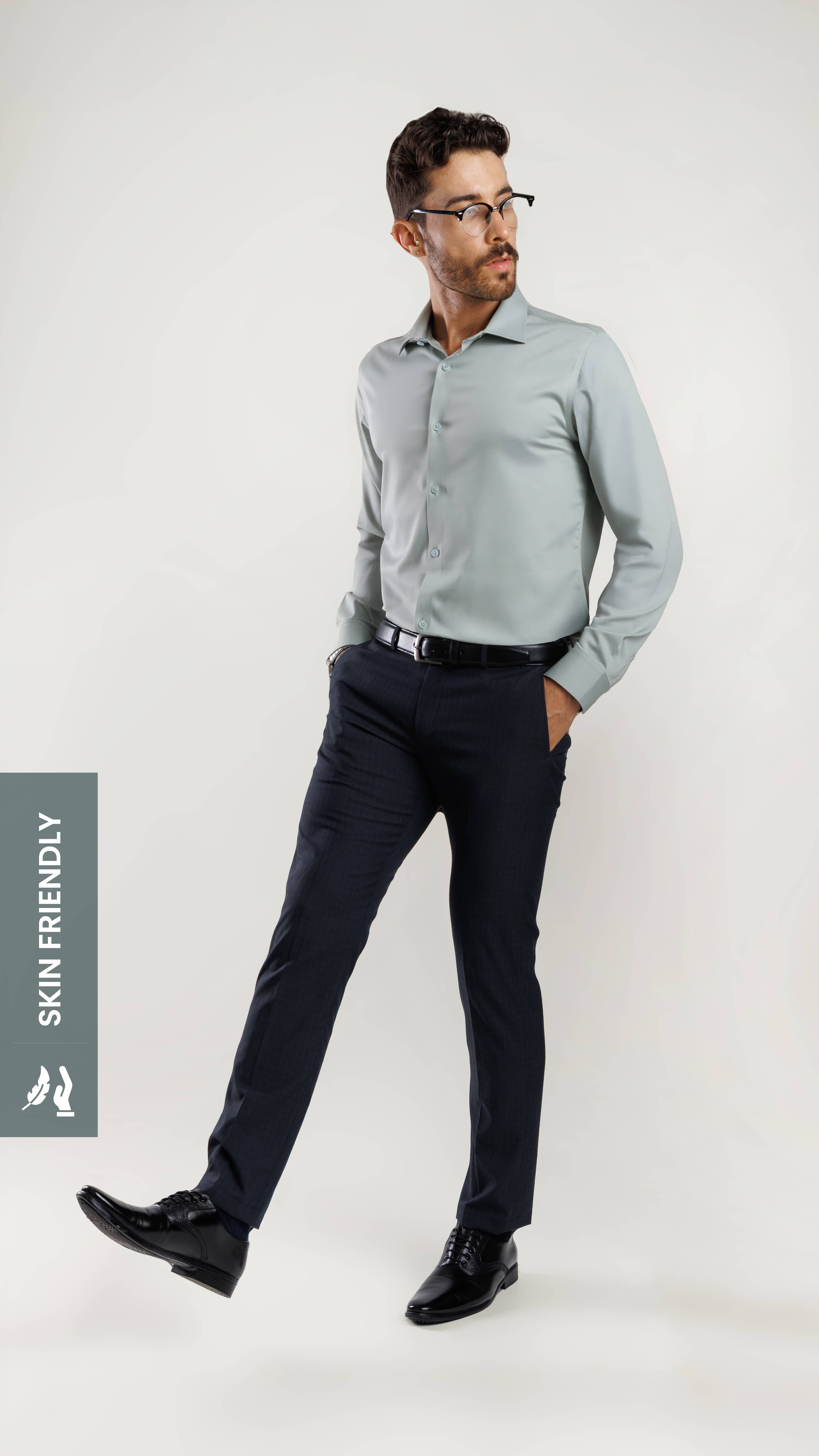 Bamboo Crest Shirt Sage Green