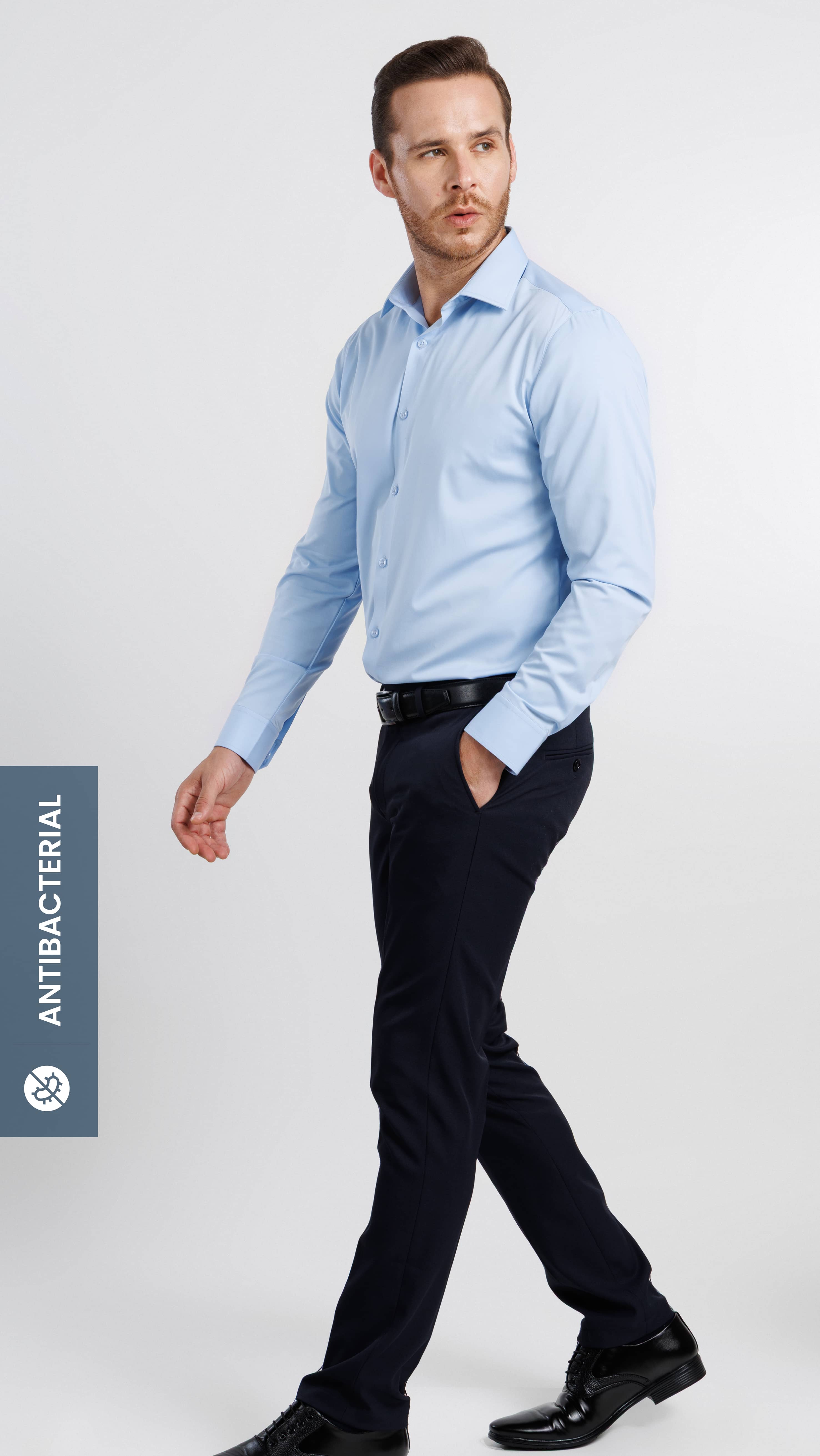 Modal Essential Shirt Light Blue