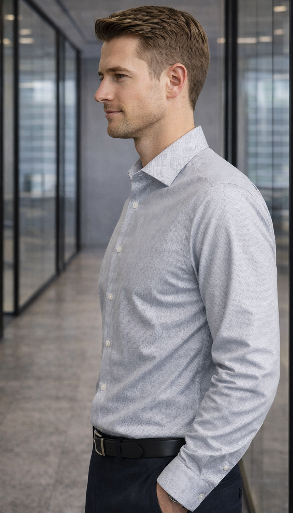 Giza Manor L-Twill Shirt – GREY