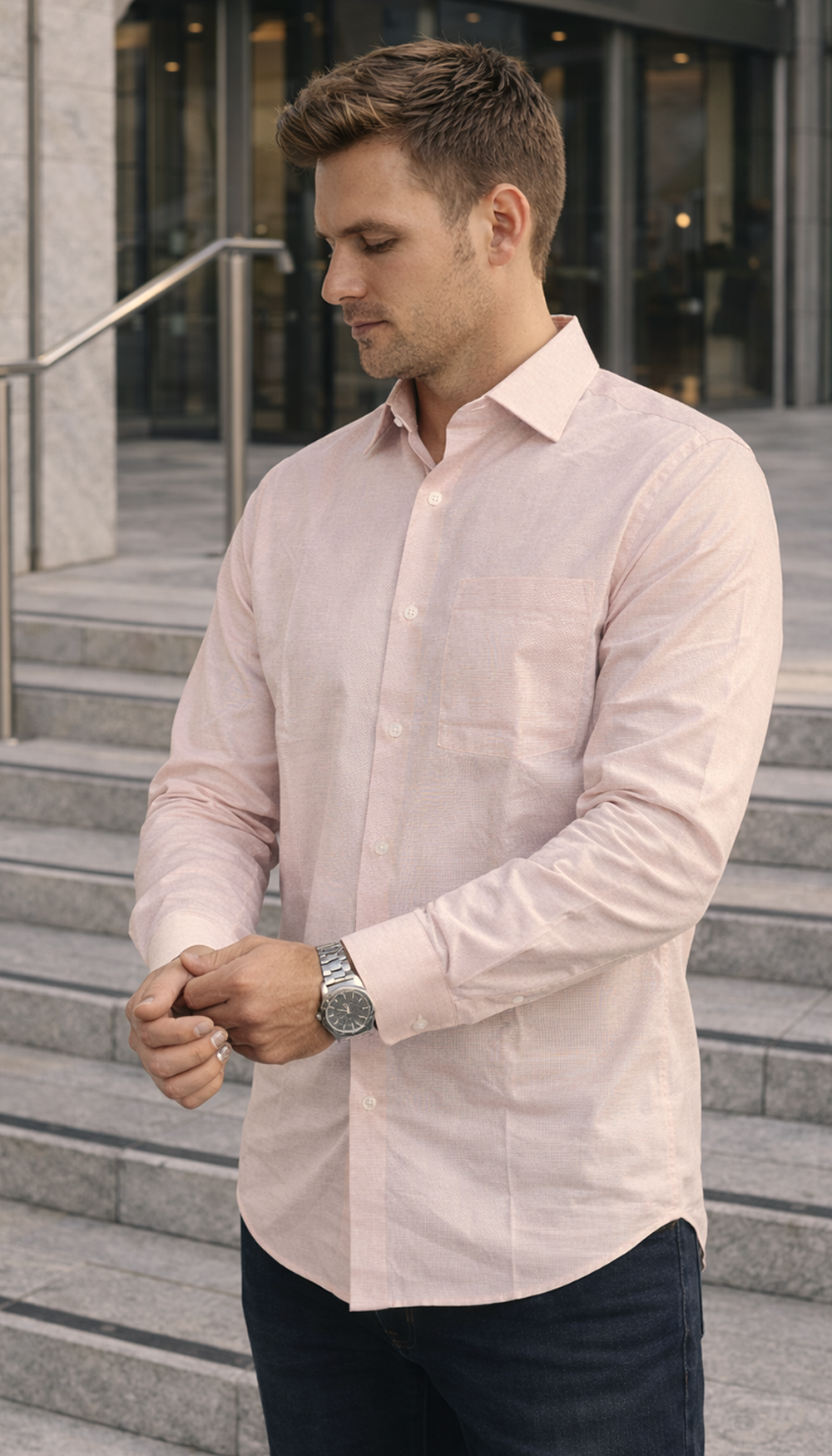 Giza Manor L-Twill Shirt – TAUPE