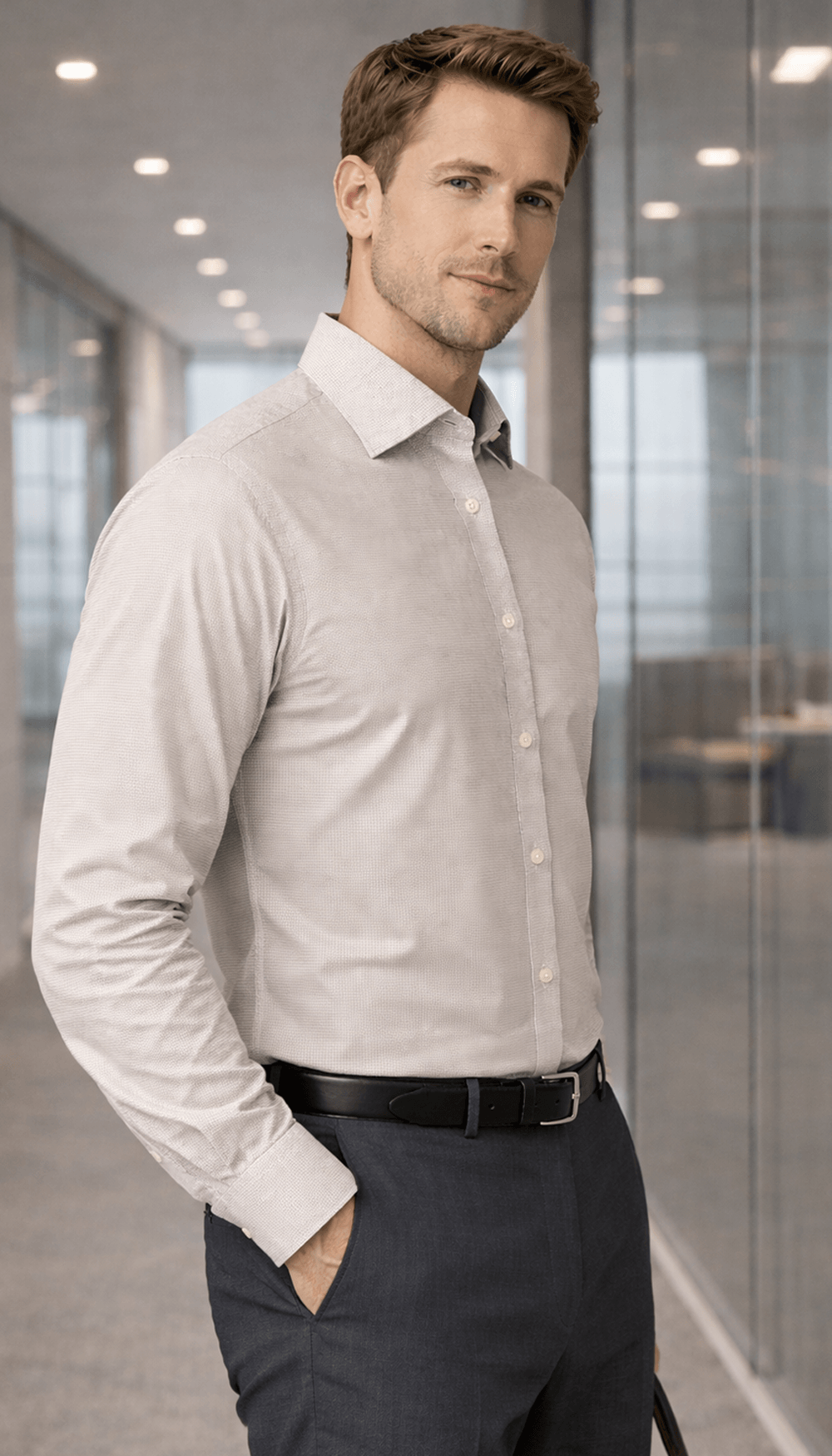 Giza Manor L-Twill Shirt – Almond