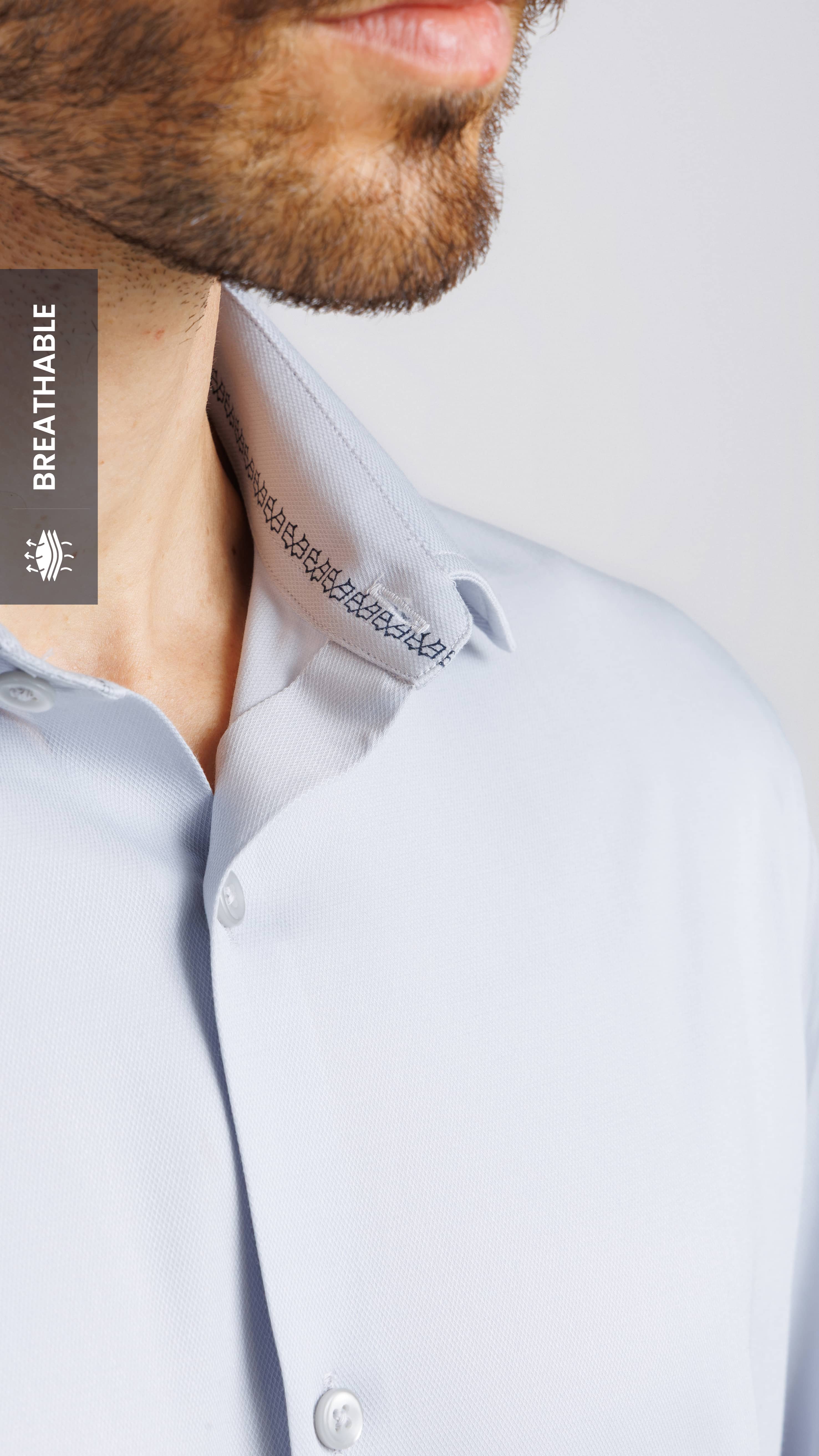 Bamboo Crest Shirt Light Grey