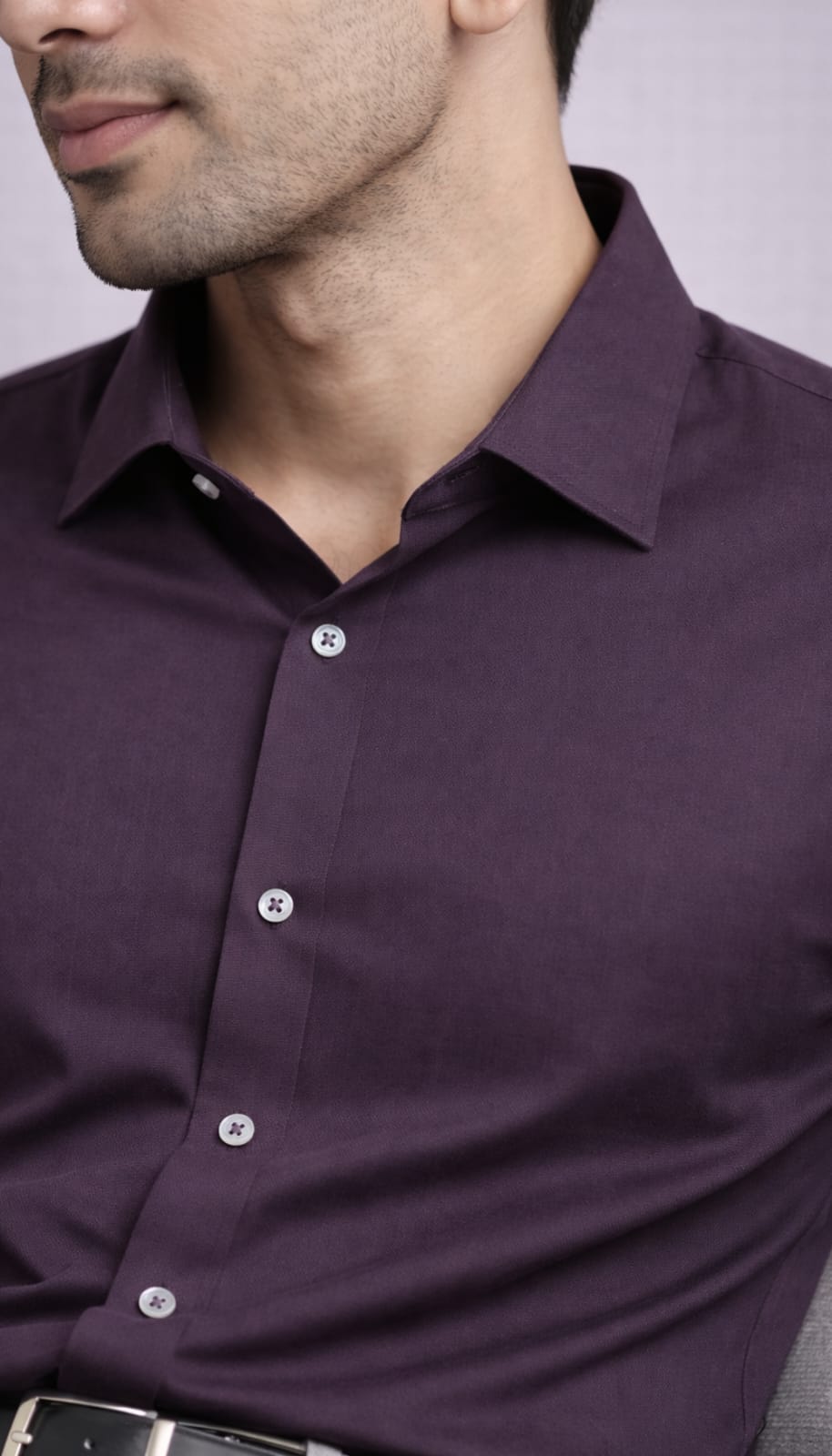 Bamboo Poplin Shirt - Wine