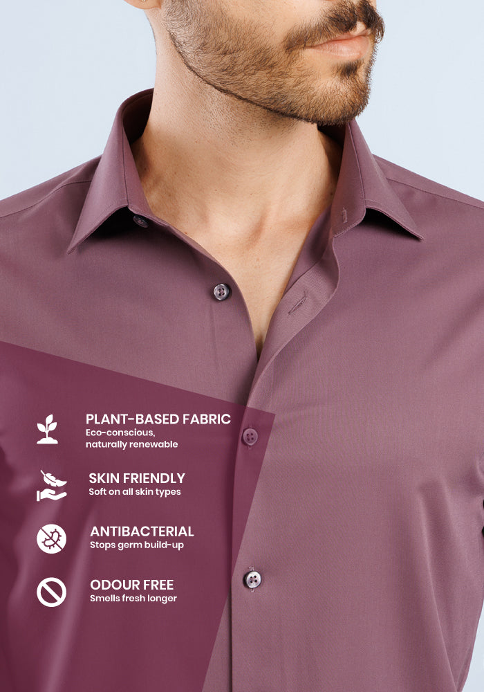 Modal Essential Shirt-Wine