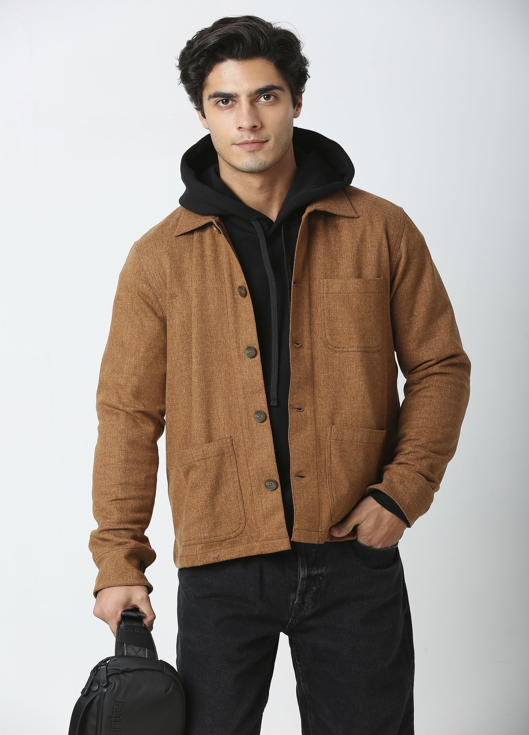 Caramel brown shacket