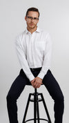 Estate Linen Blend Shirt White