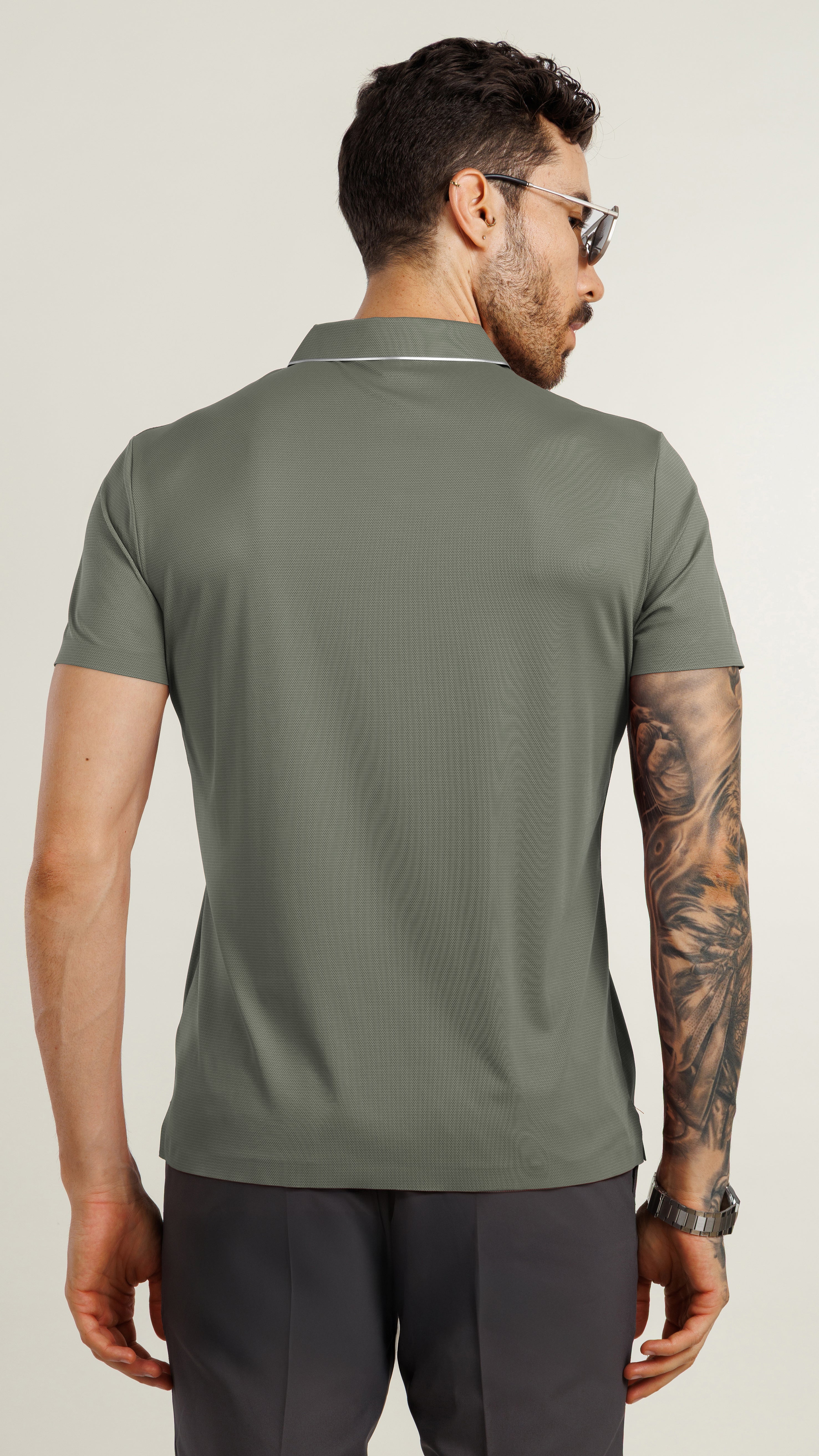 On the Go Cooling Polo T-Shirt Green