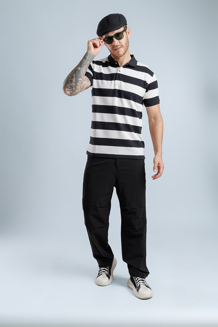 Derby Polo T-Shirt-Black