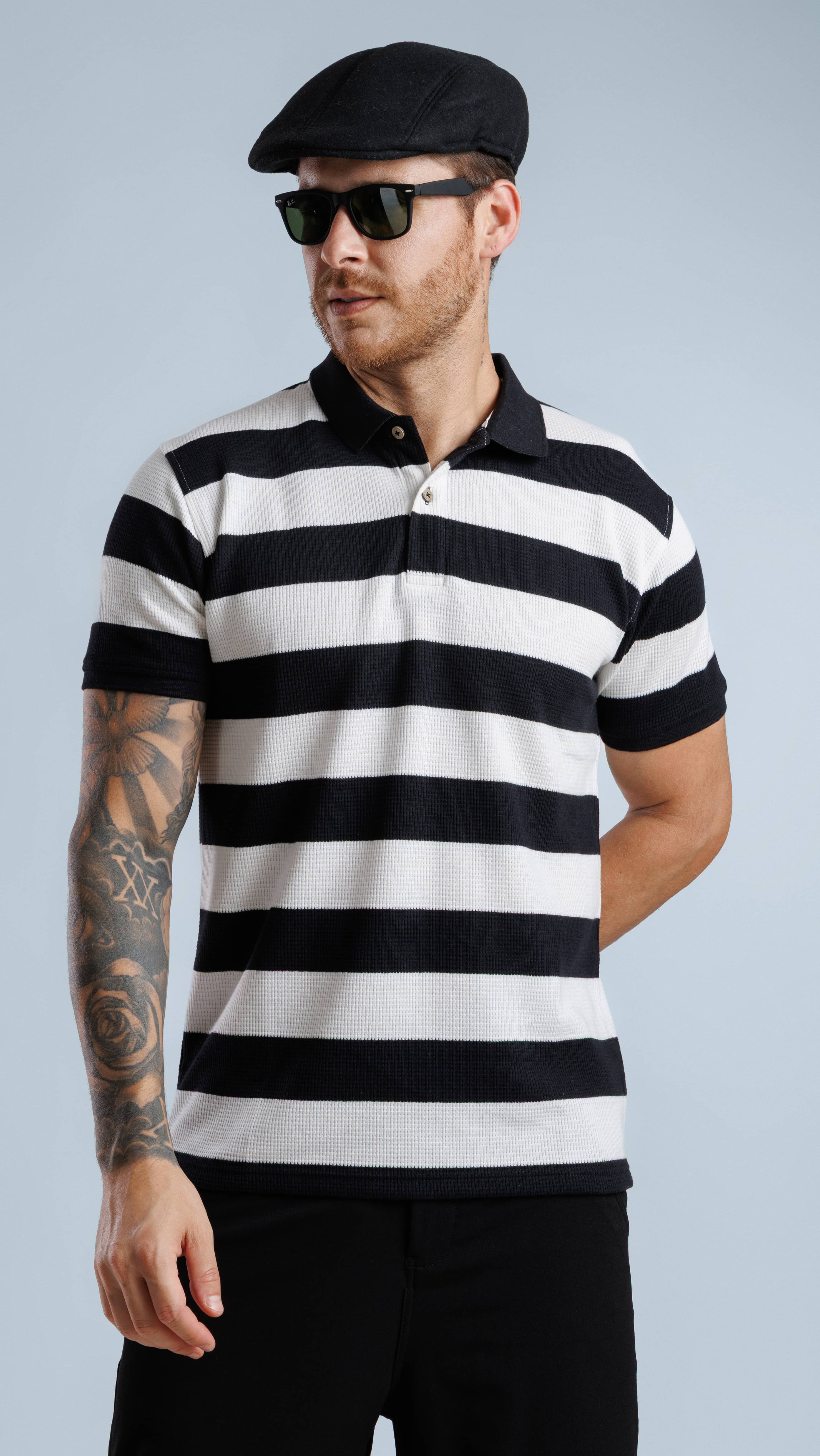 Derby Polo T-Shirt Black