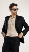 Black linen jacket