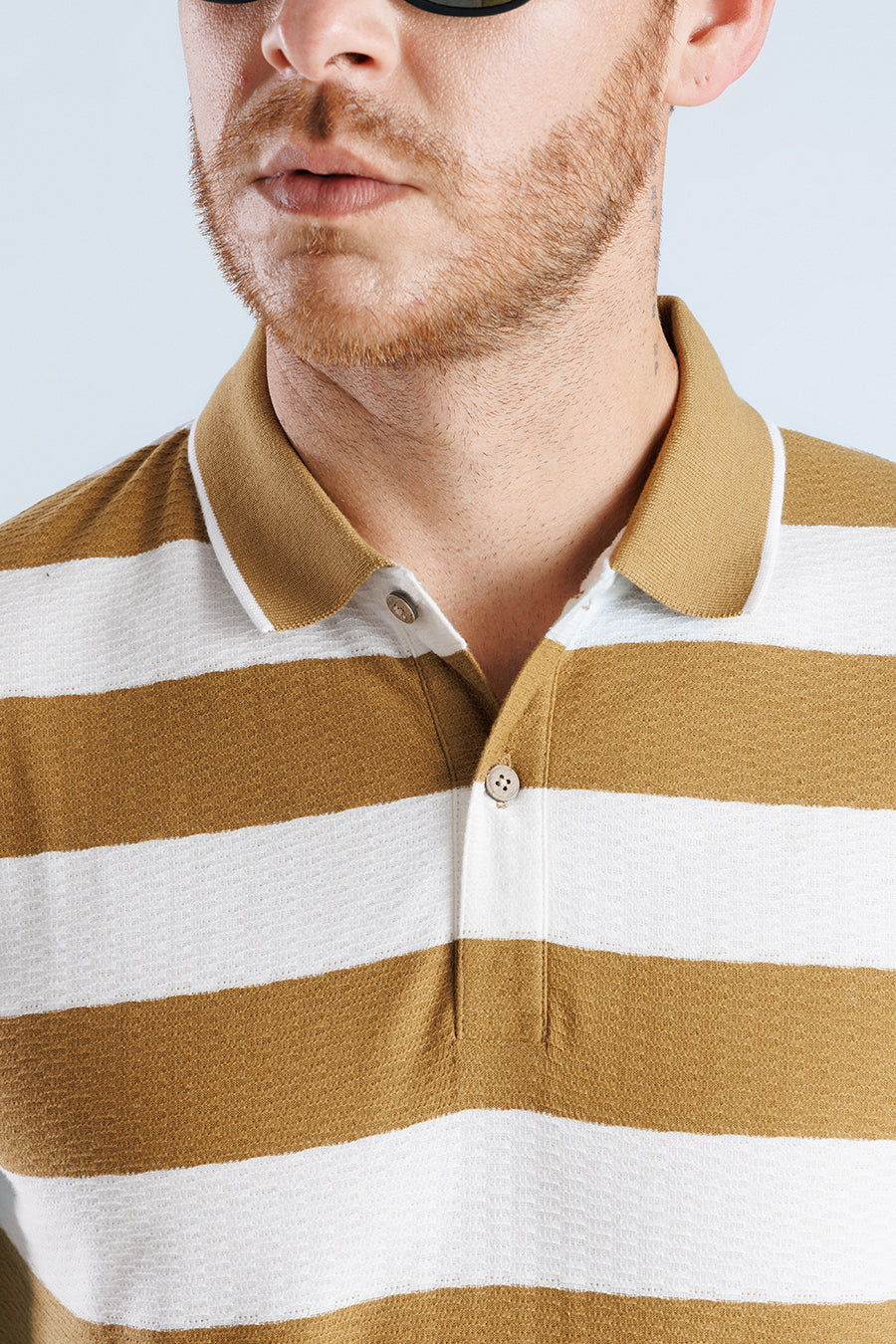 Derby Polo T-Shirt-Khaki
